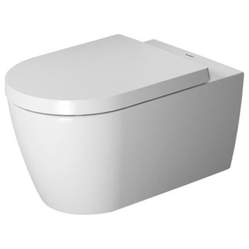 Duravit ME by STARCK Wall Mount Toilet Bowl, White, HygieneGlaze