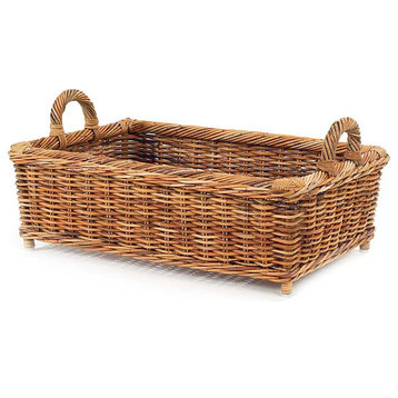 French Country Loft Rattan Basket
