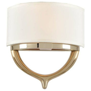 Bombay 2-Light 13" Wall Sconce in Two Tone Champagne Gold