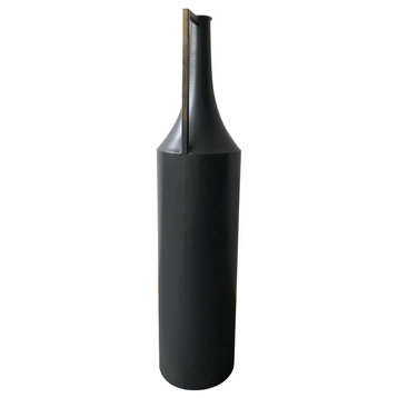Argus Metal Vase Black