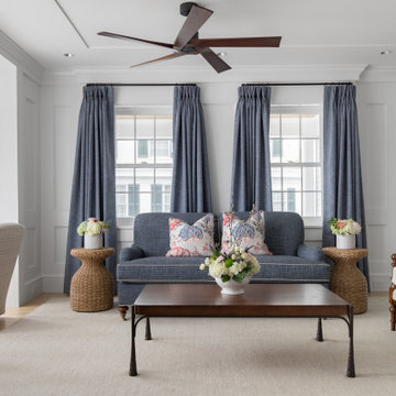 Upscale Maritime in Mystic Family Room