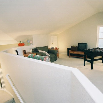 Open Loft Under Sloped Ceiling - Low Wall