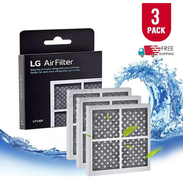 3 Pack LG LT120F Replacement Refrigerator Air filter For Kenmore 469918