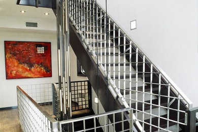 Urban straight staircase photo in New York