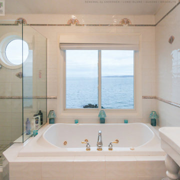 New Sliding Window in Fabulous Bathroom - Renewal by Andersen Long Island