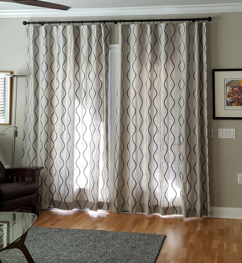 Embroidered drapes