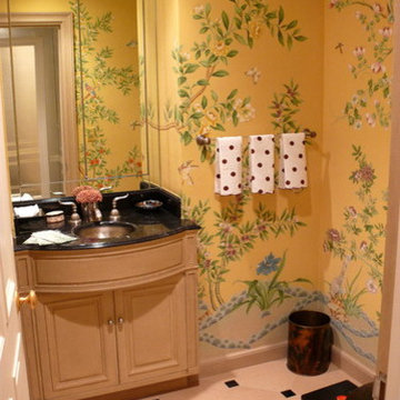 hand painted wallpaper project show