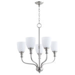 Quorum - Quorum 6811-5-65 Richmond - Five Light Chandelier - Shade Included: TRUE* Number of Bulbs: 5*Wattage: 60W* BulbType: Medium Base* Bulb Included: No