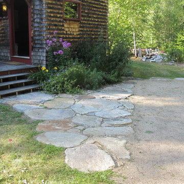 Native stone walkway