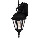 Savoy House - Savoy House 07075-BLK One Light Outdoor Wall Lantern - Decorate your favorite outdoor spaces to bring a sOne Light Outdoor Wa Black Clear Beveled  *UL: Suitable for wet locations Energy Star Qualified: n/a ADA Certified: n/a  *Number of Lights: Lamp: 1-*Wattage:60w Incandescent bulb(s) *Bulb Included:No *Bulb Type:Incandescent *Finish Type:Black