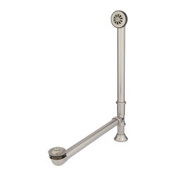 Extended Lift and Turn Tub Drain - 1-1/2" Tubing - Bathroom Fixture Parts