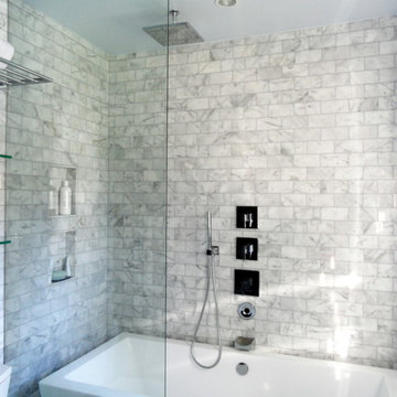 Modern blend for West Los Angeles bathroom