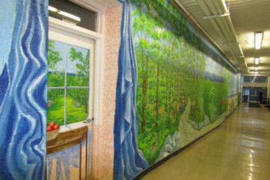 LAURENS MIDDLE SCHOOL MURAL - 13' HIGH X 90' LONG COMPLETED!!!
