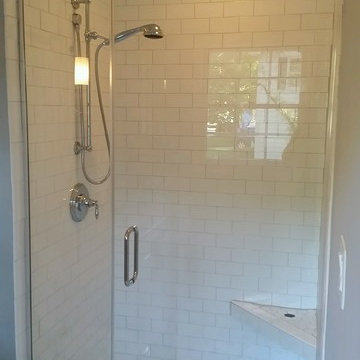 Remodeled master bathroom in Raleigh