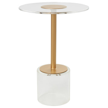 Modern Clear Acrylic Plastic Accent Table 564083
