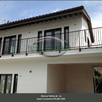 Balcony Railings (Juliet Balcony) Custom Made by Isaac's Ironworks