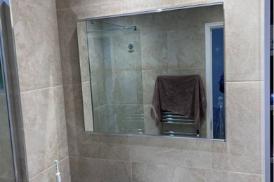 Mirror and shaver unit installation in London