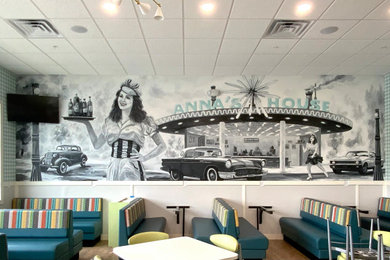 Example of a trendy home design design in Grand Rapids