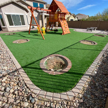 Artificial Grass and Pavers
