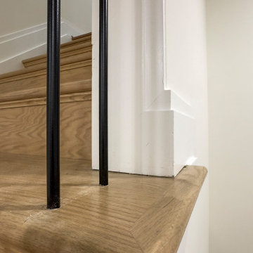 Project #144 | Slightly Curved Transitional Staircase