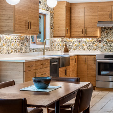 Mid-Century Kitchen and Deck