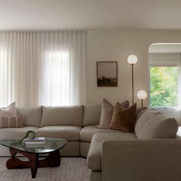 Living Room & Curved Opening | Canopy Residence | Whole Home Renovation in Union