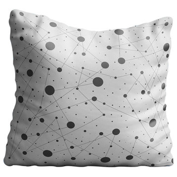 Abstract Dots And Lines Throw Pillow Case