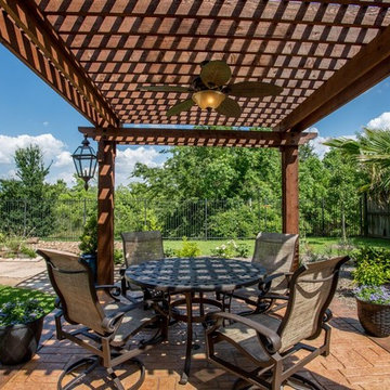 Stand Alone Pergola with Beautiful Pool & Landscaping