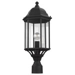 Generation Lighting Collection - Sea Gull Lighting 1-Light Outdoor Post Lantern, Black - Blubs Not Included