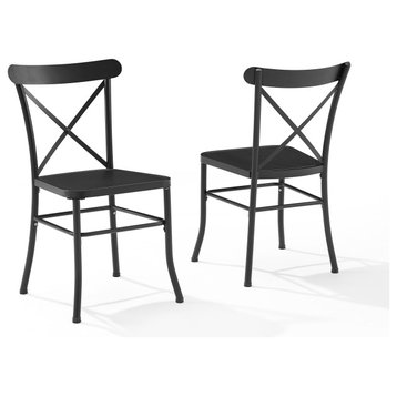 Astrid 2Pc Indoor/Outdoor Metal Dining Chair Set