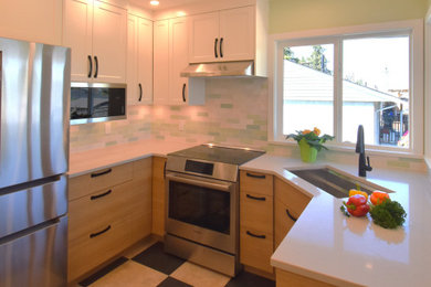 Example of an eclectic kitchen design in Vancouver