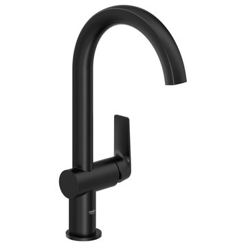 Grohe 30 377 Defined 1.75 GPM 1 Hole Pull Down Kitchen Faucet - Matte Black