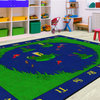 Flagship Carpets FE142-44A 7'6"x12' Frogs Educational Rug