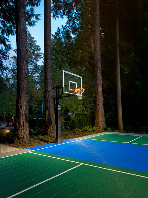 Best Outdoor Basketball Court Design Ideas & Remodel Pictures | Houzz