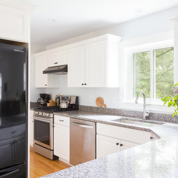 Clean White Kitchen, Dining & Bathroom Remodel