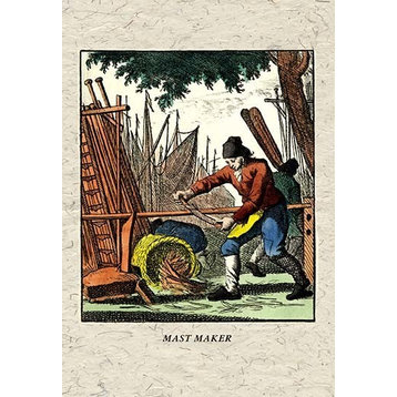 Mast Maker - Gallery Wrapped Canvas Art 12" x 18"