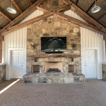 Original Face Sawn Box Beams and Original Face Reclaimed Antique Heart Pine Soli