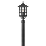 Hinkley - Hinkley 1861TK-LV Freept Coastal Elements, 1 Light Large Outdoor Post Top - Freeport features a classic New England design conFreeport Coastal Ele Textured Black Clear *UL: Suitable for wet locations Energy Star Qualified: n/a ADA Certified: n/a  *Number of Lights: 1-*Wattage:100w Incandescent bulb(s) *Bulb Included:No *Bulb Type:Incandescent *Finish Type:Textured Black
