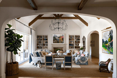 Inspiration for a living room remodel in Dallas