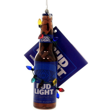 Holiday Ornaments Bud Light Bottle W/ Bulbs Ornament St Louis Beer Inbev