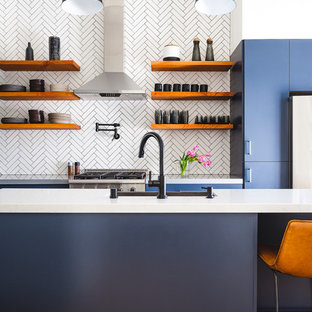 Deep Blues in SF Kitchen