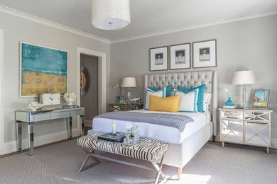Inspiration for a transitional bedroom remodel in New York
