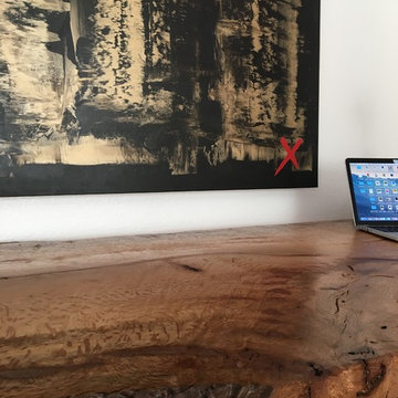 Home Office Live Edge Desk & Art