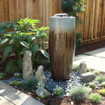 Waterfeatures, Fountains, Waterstorage Raingardens