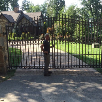 Waynesville NC Entry gates and iron fence