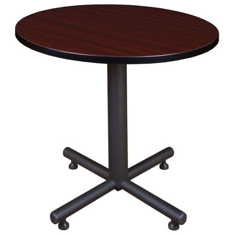 Kobe 30" Round Breakroom Table- Mahogany