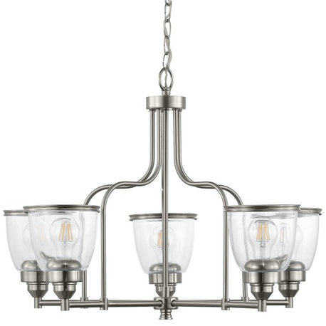 Saluda 5-Light Chandelier, Brushed Nickel