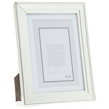 Diller Double Beaded Border Frame, Silverplated