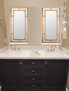 Do my mirrors look okay not centered over the sinks?