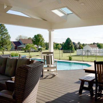 Pool Deck with Covered Living Space
